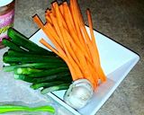 A picture of step 3 of Mike's Shrimp Spring Wraps.