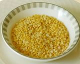 A picture of step 2 of Taro in buttermilk curry (kadi, Morkuzhambu in tamil).