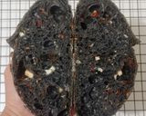 Foto langkah ke 26 dari resep Charcoal Wijen Chili Flakes Cheese Sourdough Bread (Open Bake Method).