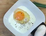 A picture of step 1 of Valentine's Day Breakfast | Fried Egg Flower.