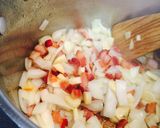 A picture of step 2 of Red Lentil And Bacon Soup.
