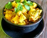 A picture of step 8 of Ridge Gourd(jhinga) Aloo Posto (poppy seeds).