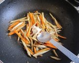 A picture of step 8 of Ginger and Soy Sauce Chicken Sauté with Kinpira.