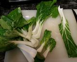 A picture of step 1 of Bok Choy, Stir Fry.