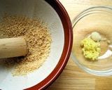 A picture of step 1 of Sesame Sauce.
