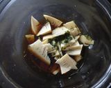 A picture of step 3 of Oil-Free! Bamboo Shoots and Shiso Dressing.