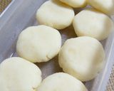 A picture of step 2 of Mapo Potato Mochi.
