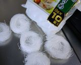 A picture of step 2 of Easy & Healthy Pea Sprouts & Cellophane Noodles with Egg.
