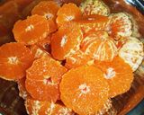 A picture of step 1 of Mandarin Orange Jam.