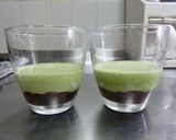 A picture of step 5 of Anko and Matcha Cream Bavarois.
