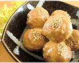 A picture of step 7 of Don't Let Them Roll Away! Rolly Taro in Sesame and Miso Sauce.