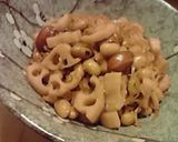 A picture of step 4 of Simmered Lotus Root and Beans (With an Easy-to-Remember Ratio of Ingredients).