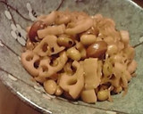 A picture of step 4 of Simmered Lotus Root and Beans (With an Easy-to-Remember Ratio of Ingredients).