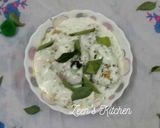 A picture of step 6 of Medu Vadas with tempered Curd.