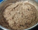 A picture of step 3 of Almond ladoos.