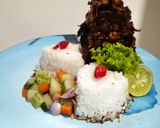 Foto langkah ke 4 dari resep *Sate Jamur Tiram Bumbu Kecap*.