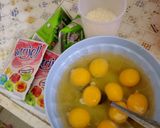 Foto langkah ke 1 dari resep Puding Nutrijel Leci Telur Manis Lembut.