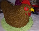 A picture of step 5 of Bird theme cake.