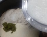 A picture of step 2 of Ragi Dhokla (Finger Millet steamed cake).