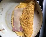 Foto del paso 3 de la receta: OMELETTE DE JAMÓN Y QUESO 🥚🧀