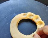 A picture of step 2 of Ring khoba baati.