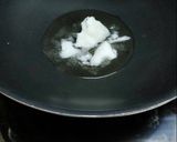 A picture of step 1 of Aata Sheera (wheat halwa).