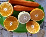 Foto del paso 1 de la receta: Jugo de Naranja zanahoria y jengibre