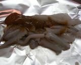 A picture of step 6 of Preparing Foil-Baked Squid.