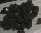 A picture of step 2 of Burdock Root, Konnyaku and Beef Simmered with Miso.