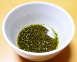 A picture of step 3 of Milan-style Chicken Cutlets with Basil Oil.