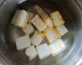 A picture of step 2 of Palak paneer.