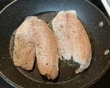 A picture of step 7 of Tilapia with Scallion Sriracha Pesto.