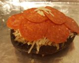 A picture of step 6 of Portobello Cap Pizza - No-carb / Vegetarian.