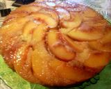 A picture of step 8 of nectarine sliced cake.