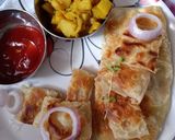মোগলাই পরোটা (Moghlai parota recipe in Bengali) রেসিপি ধাপ - 9 ছবি