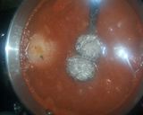 A picture of step 5 of Mexican Meatball soup aka Sopa de Albondigas.