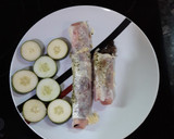 Foto del paso 4 de la receta: Canelones de jamón rellenos de berenjena a la plancha con queso