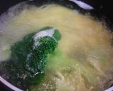 A picture of step 2 of Broccoli and Ham Cream Cheese Pasta.
