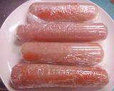 A picture of step 4 of Microwaved Really Easy Chicken Tenders Stuffed With Mentaiko.