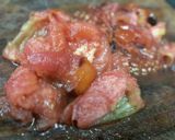 A picture of step 3 of Capellini in Fresh tomato cream sauce.