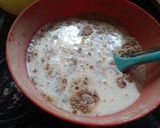 A picture of step 2 of Choco Almond walnut cake.