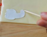 A picture of step 3 of Bullet Bill (from Super Mario) Character Bento.
