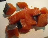 A picture of step 1 of Salmon Cooked In Mayonnaise - For Bento.