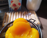Foto del paso 1 de la receta: Tarta fría de melocotón sin horno