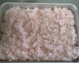 A picture of step 6 of Sakura Mochi.