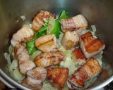 A picture of step 8 of Juicy and Big Pork Belly Meat Curry Made in a Pressure Cooker.