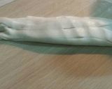 A picture of step 5 of Lacha paratha.