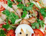 Hình bước làm 3 của món Tàu hủ trắng kẹp thịt