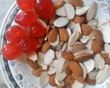 A picture of step 1 of Almonds cherry 🍒 tea cake.