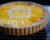 A picture of step 6 of Yellow Peach Almond Cream Tart.